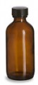 8 oz  Amber Glass Bottle w/ Phenolic Cap 