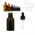 15ml Amber Glass Bottle (Boston Round) with Glass Dropper